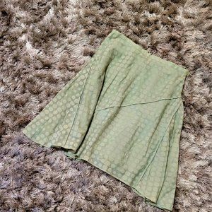 Polka dot light mint green skirt